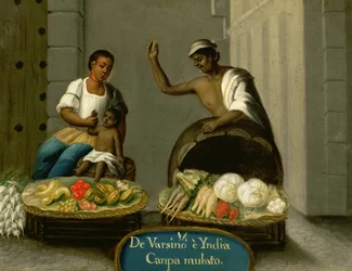 A Man from Varsino and his American Indian Wife, from a series of mixed marriages in Mexico